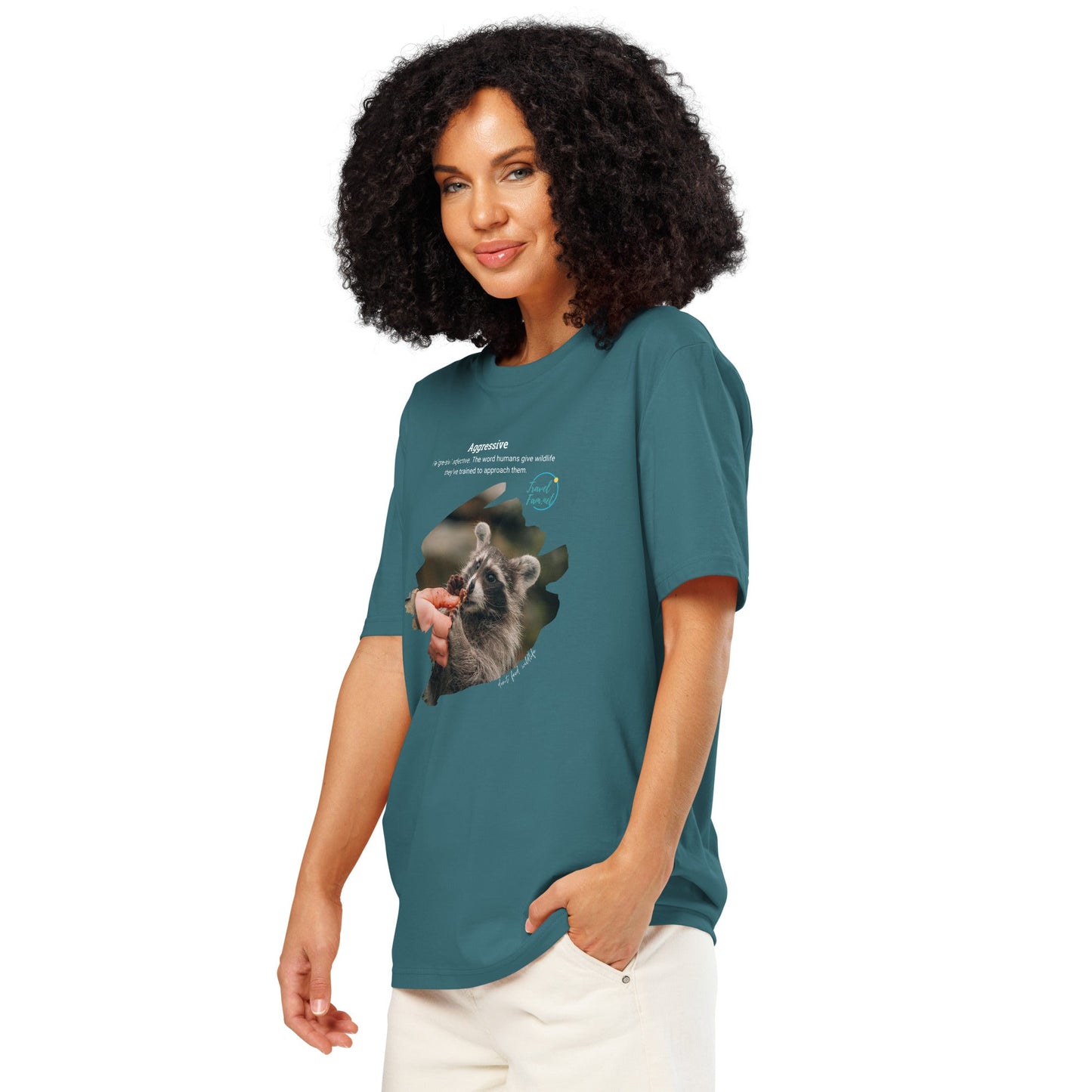 Park Snark™ "Aggressive" on a Unisex Organic T-shirt - Travel Fam Park Guides