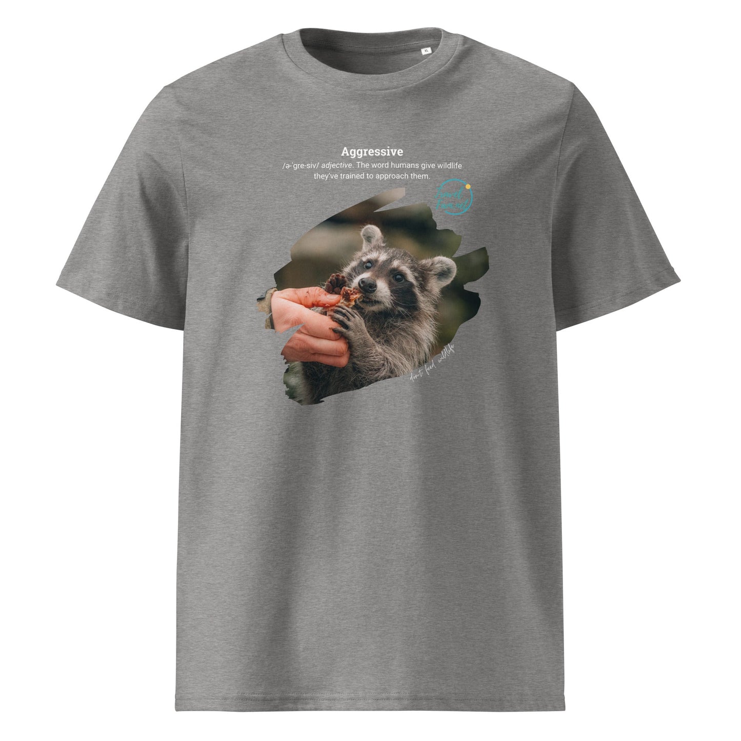 Park Snark™ "Aggressive" on a Unisex Organic T-shirt - Travel Fam Park Guides