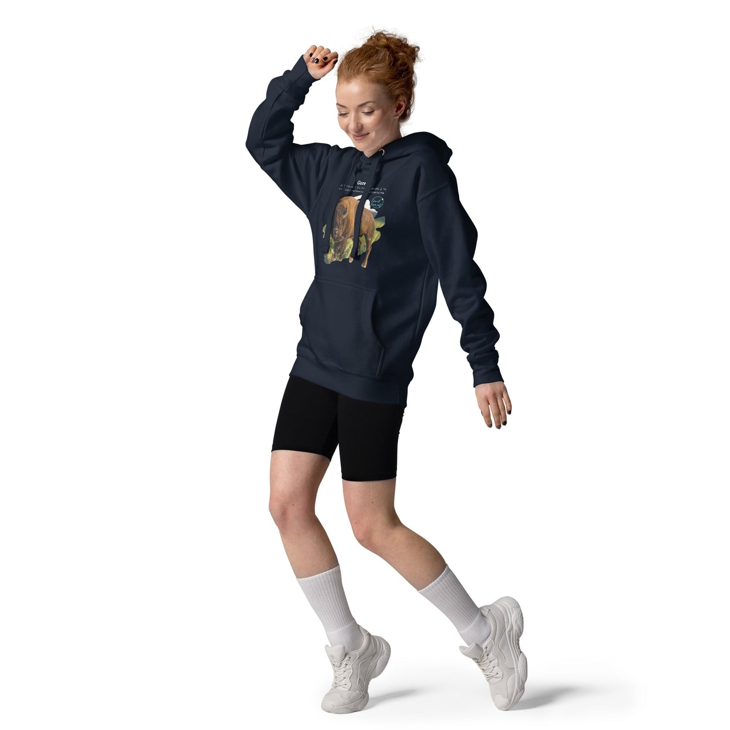 Park Snark Bison Warning on a Unisex Hoodie - Travel Fam Park Guides