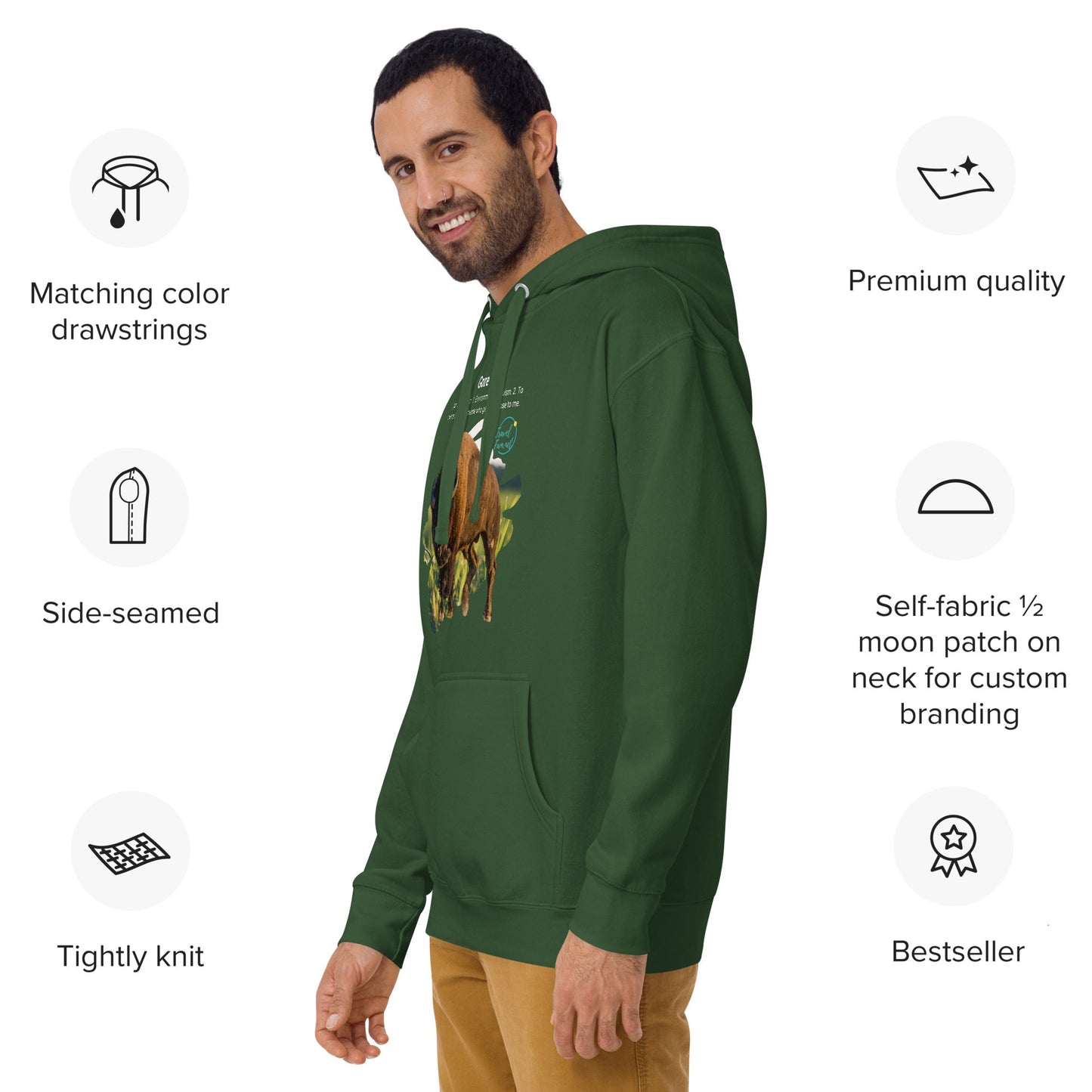 Park Snark Bison Warning on a Unisex Hoodie - Travel Fam Park Guides