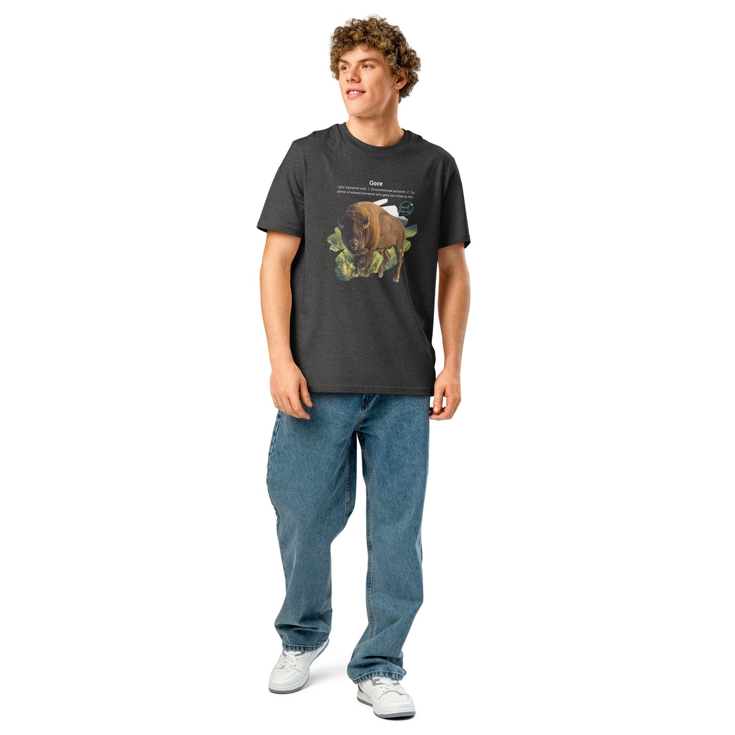 Park Snark™ "Gore" on a Unisex Organic T-shirt - Travel Fam Park Guides