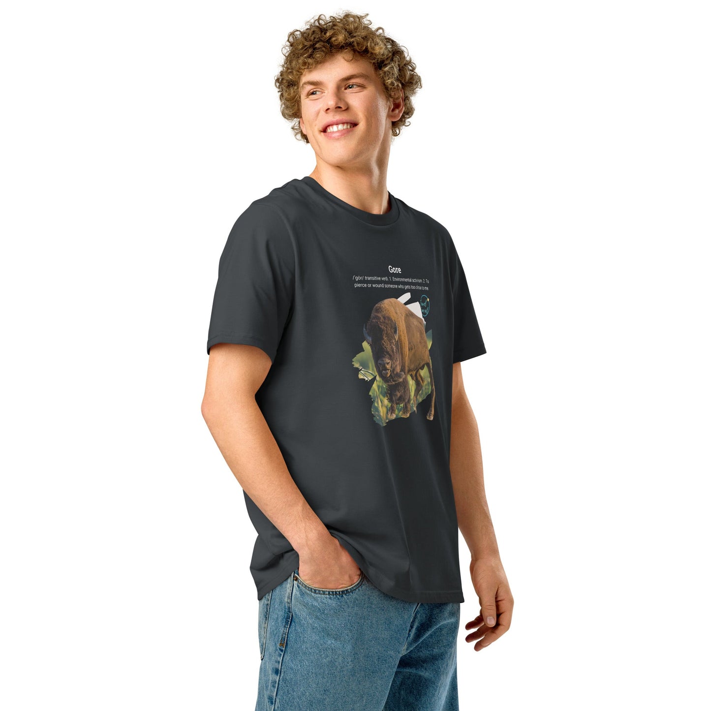 Park Snark™ "Gore" on a Unisex Organic T-shirt - Travel Fam Park Guides
