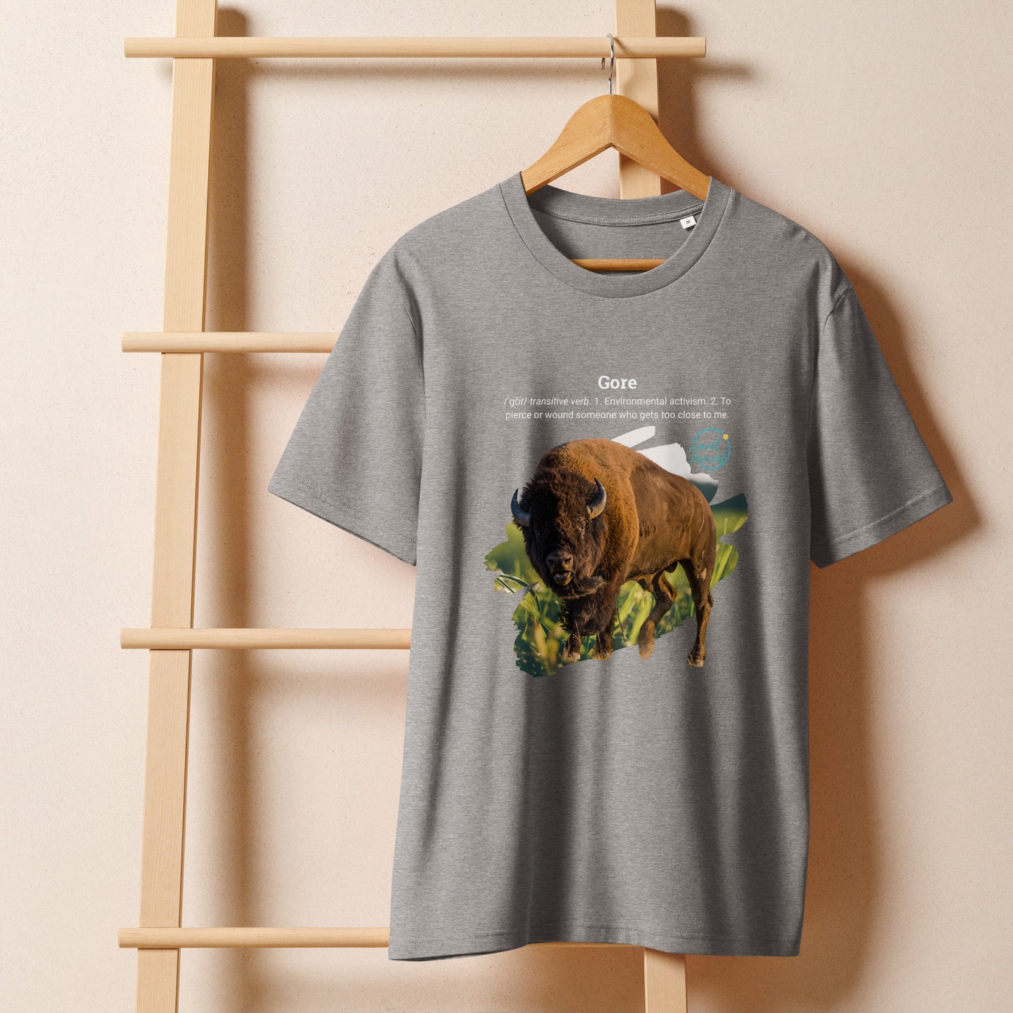 Park Snark™ "Gore" on a Unisex Organic T-shirt - Travel Fam Park Guides