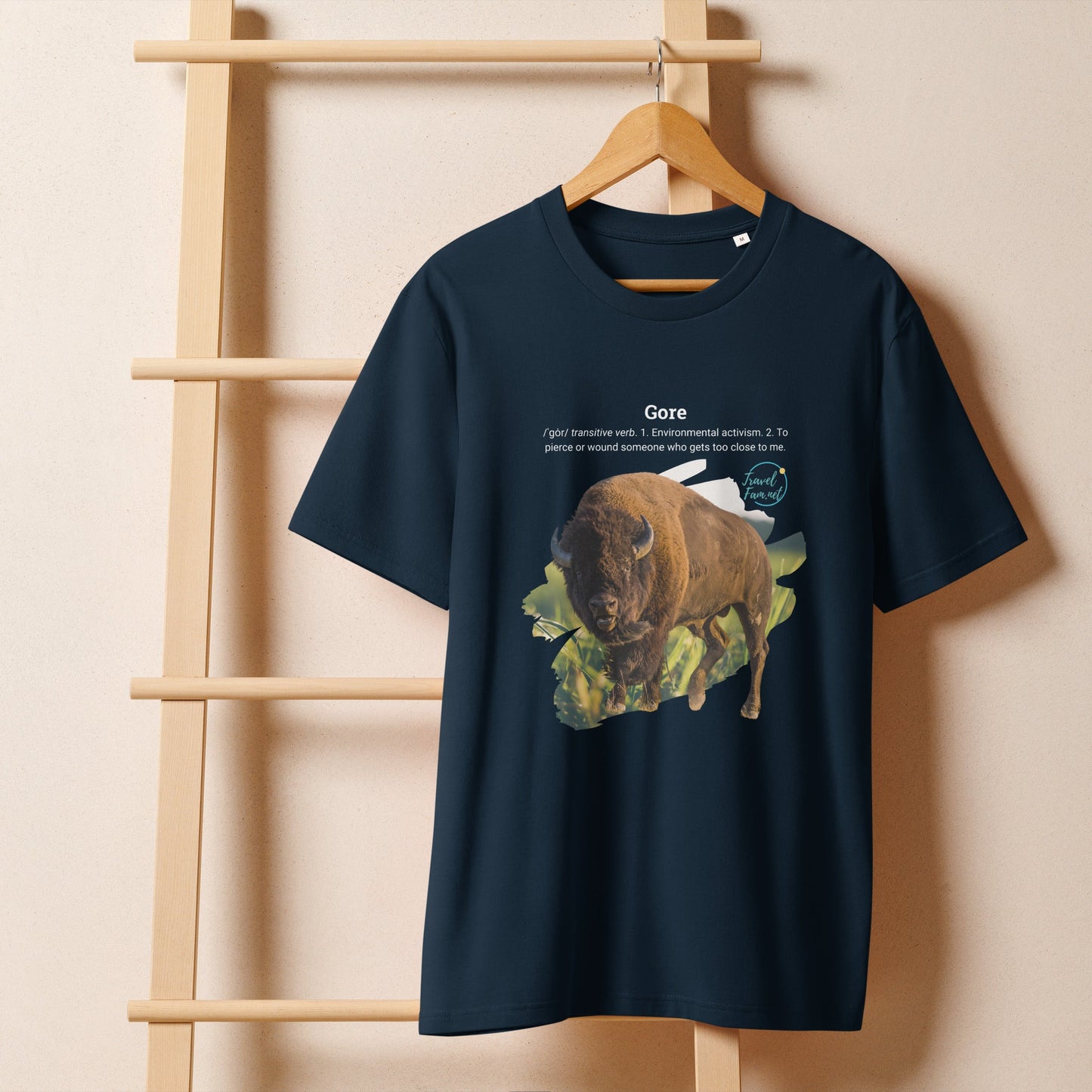 Park Snark™ "Gore" on a Unisex Organic T-shirt - Travel Fam Park Guides