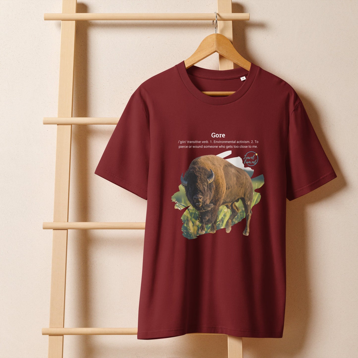 Park Snark™ "Gore" on a Unisex Organic T-shirt - Travel Fam Park Guides