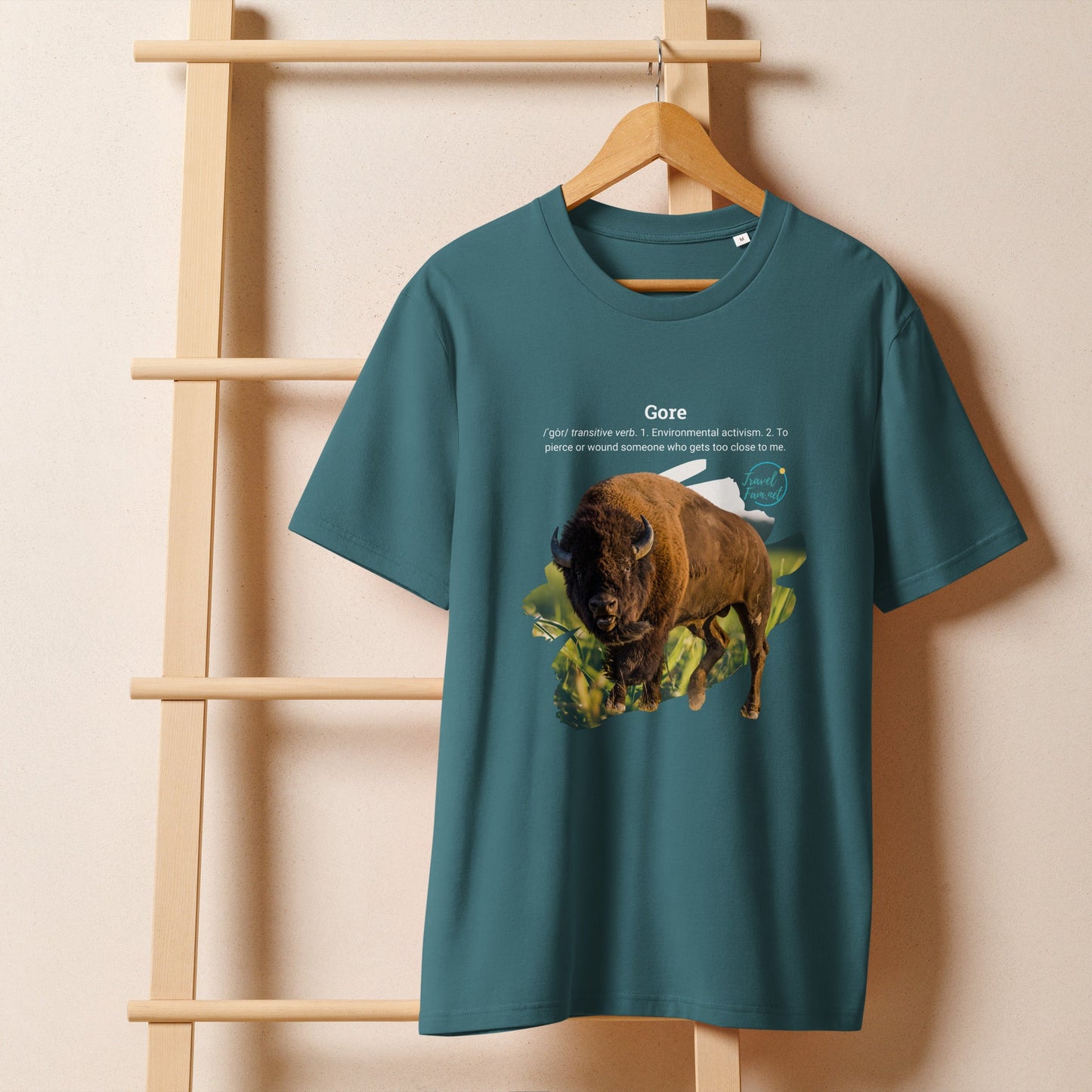 Park Snark™ "Gore" on a Unisex Organic T-shirt - Travel Fam Park Guides