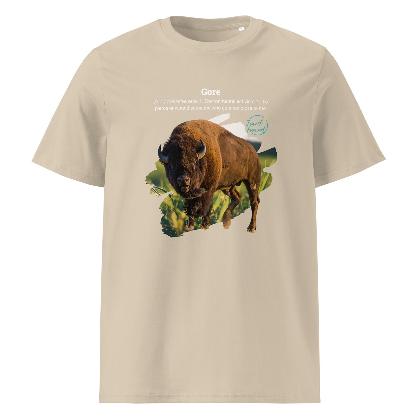 Park Snark™ "Gore" on a Unisex Organic T-shirt - Travel Fam Park Guides