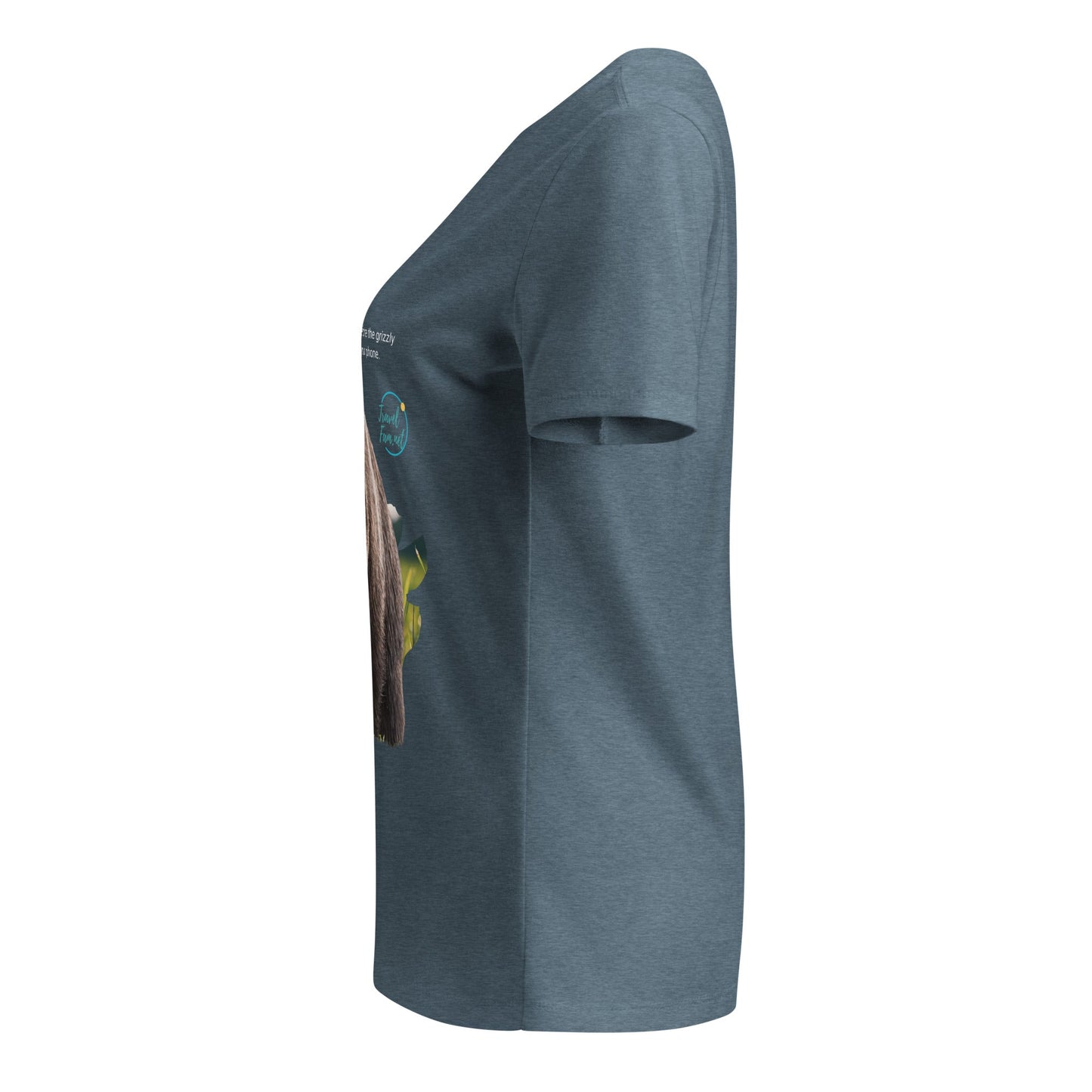 Park Snark™ "Huff" on a Women’s Relaxed V - neck T-shirt - Travel Fam Park Guides