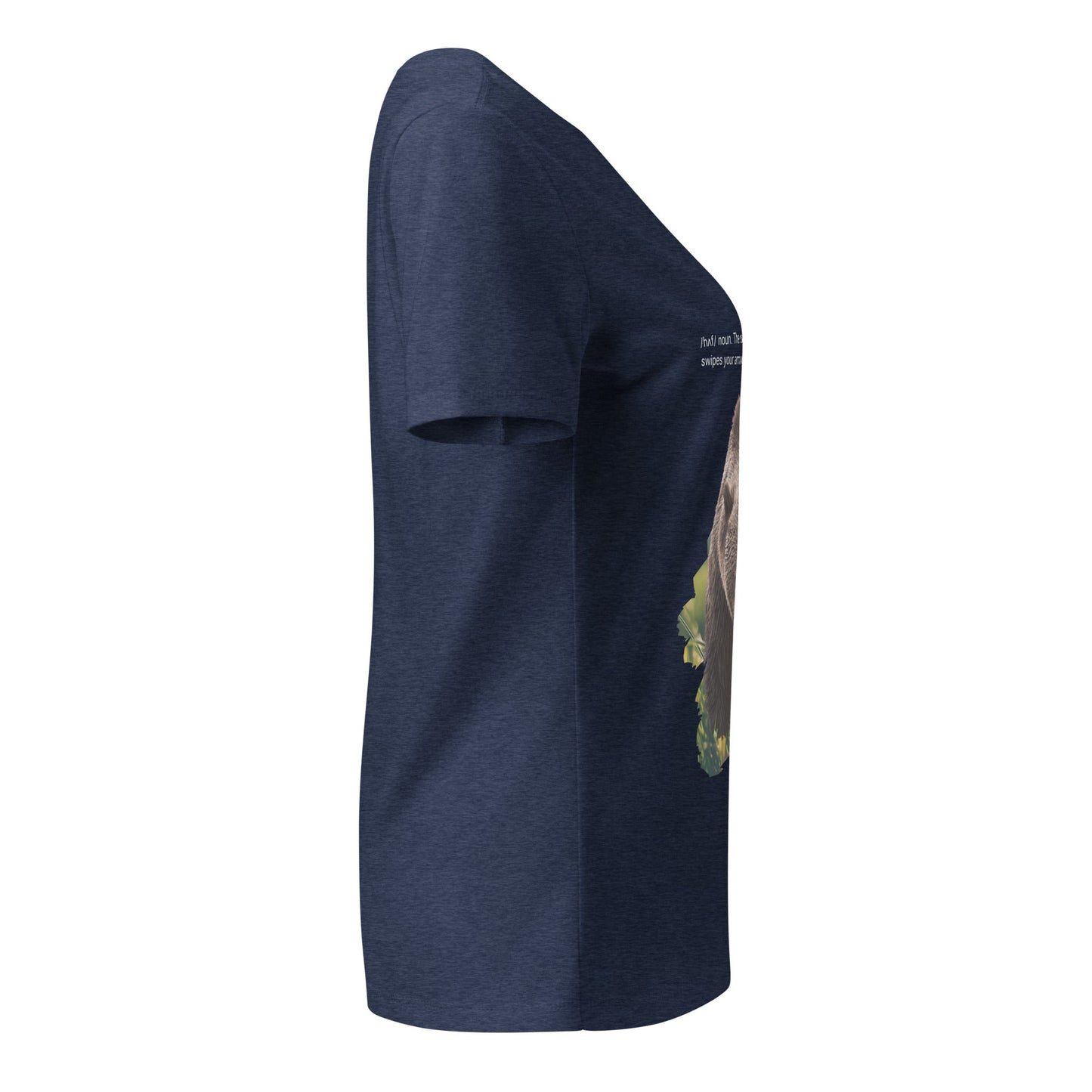Park Snark™ "Huff" on a Women’s Relaxed V - neck T-shirt - Travel Fam Park Guides
