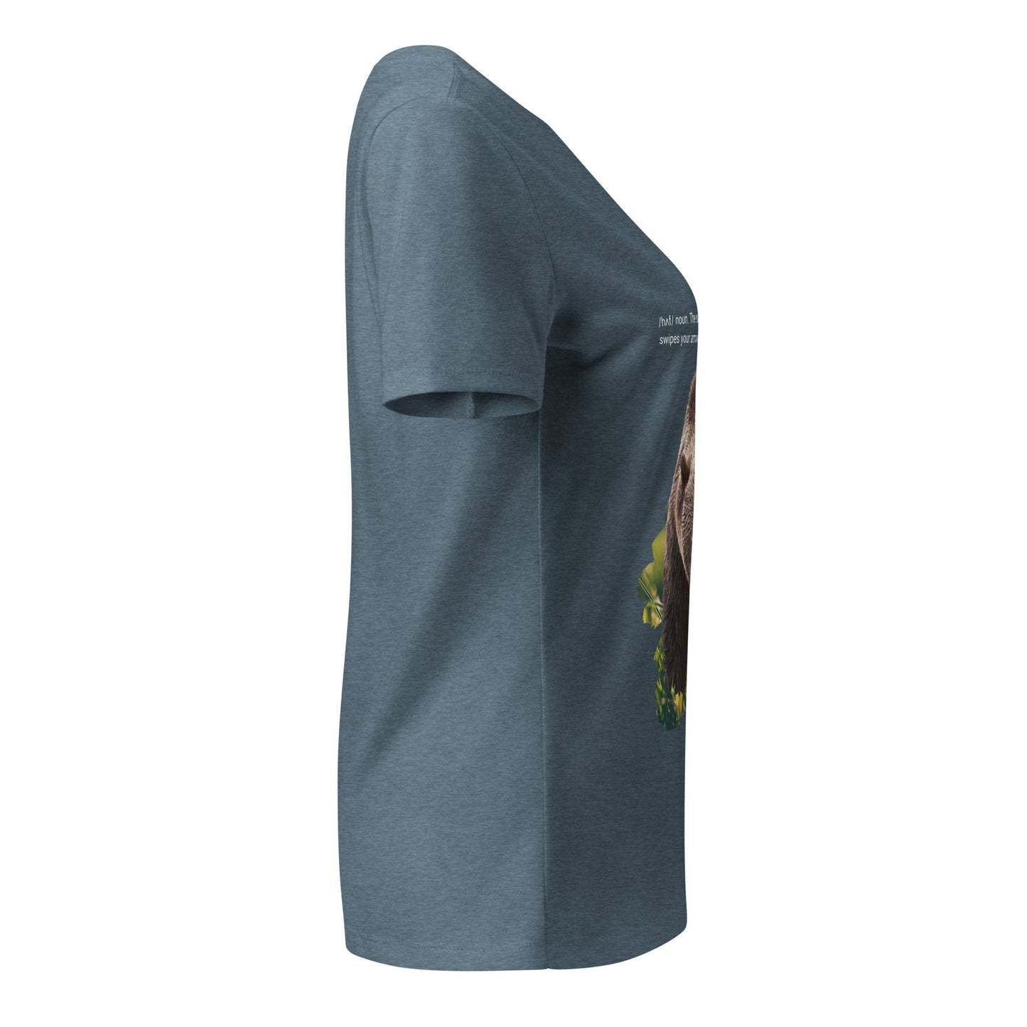 Park Snark™ "Huff" on a Women’s Relaxed V - neck T-shirt - Travel Fam Park Guides
