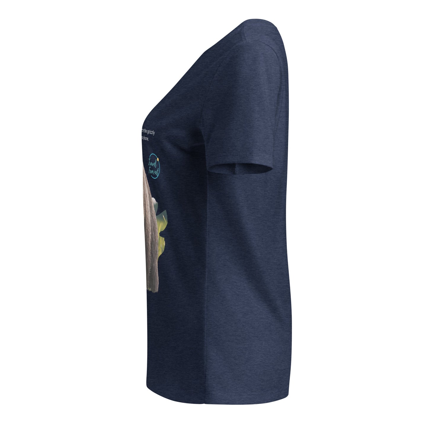Park Snark™ "Huff" on a Women’s Relaxed V - neck T-shirt - Travel Fam Park Guides