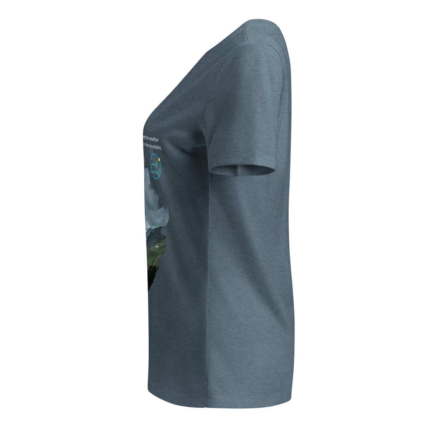 Park Snark™ "Nai + Eve" on a Women’s Relaxed V - neck T-shirt - Travel Fam Park Guides