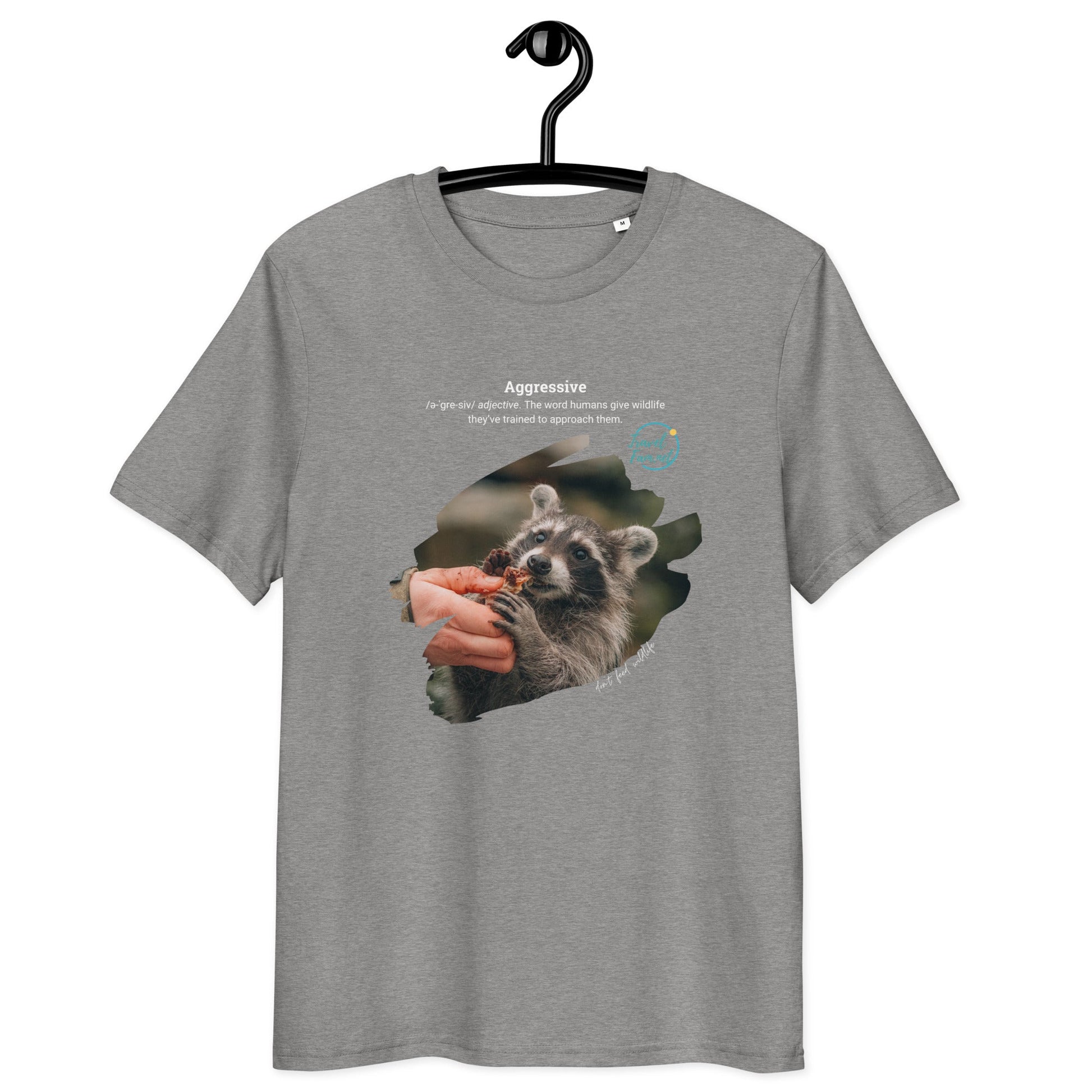 Park Snark™ "Aggressive" on a Unisex Organic T-shirt - Travel Fam Park Guides