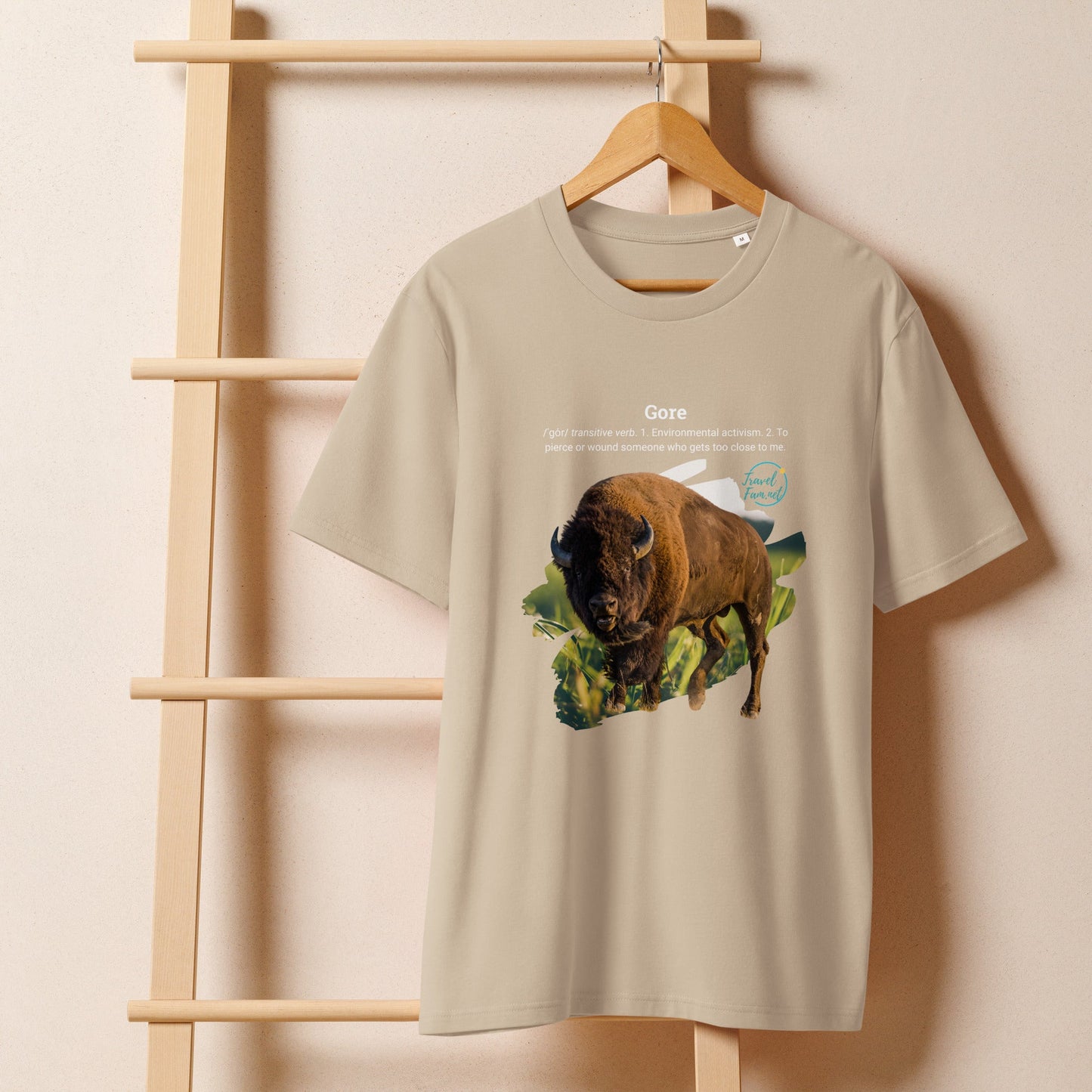 Park Snark™ "Gore" on a Unisex Organic T-shirt - Travel Fam Park Guides