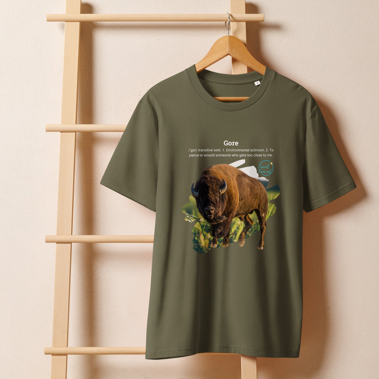 Park Snark™ "Gore" on a Unisex Organic T-shirt - Travel Fam Park Guides