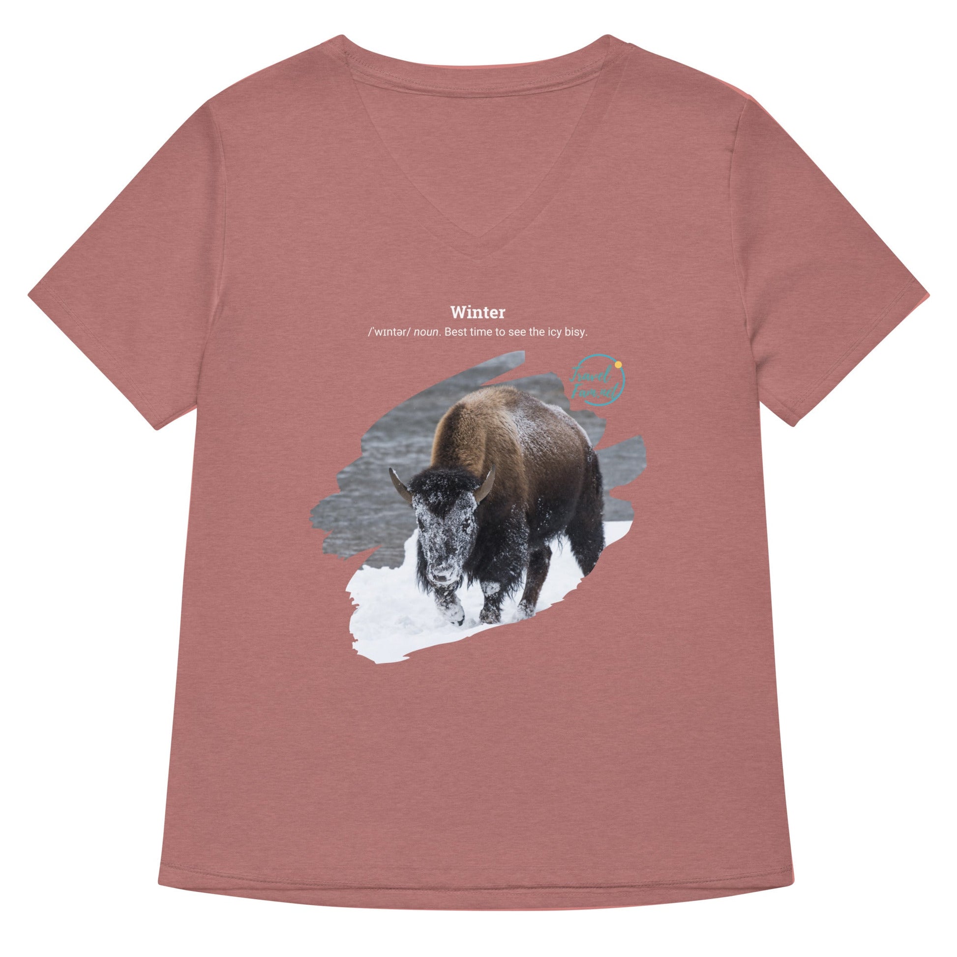 Park Snark™ "Icy Bisy" on a Women’s Relaxed V - neck T-shirt - Travel Fam Park Guides